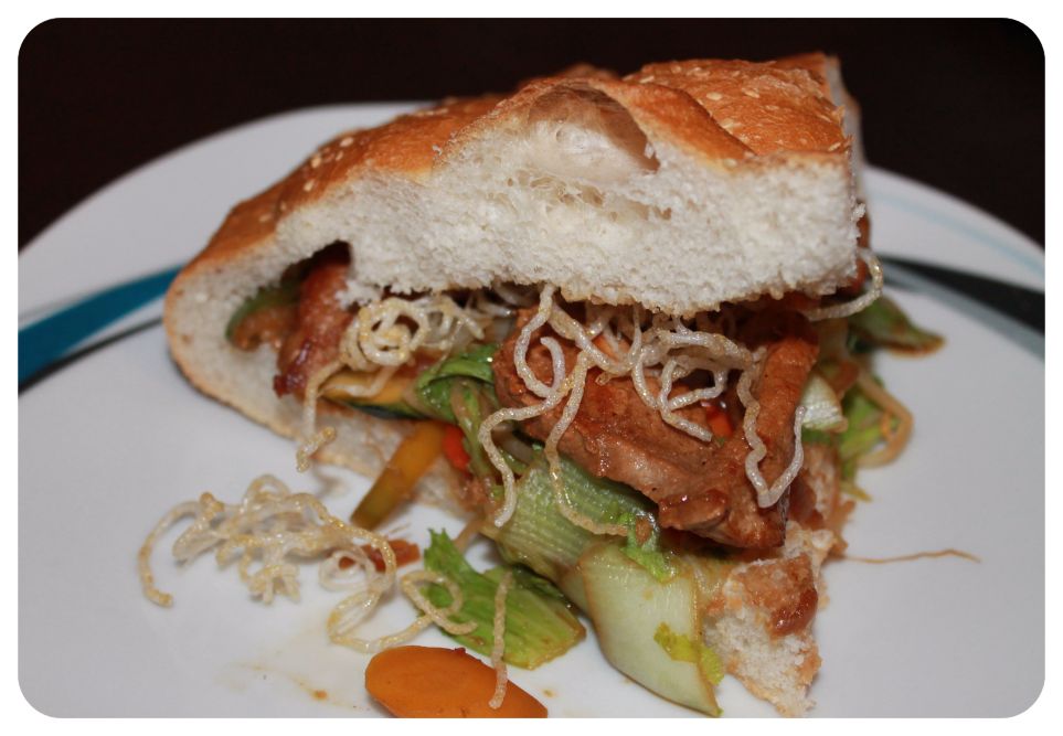 Sandwich leicht asiatisch